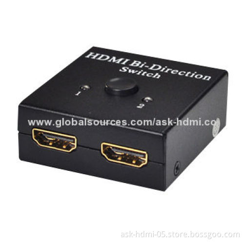 HDMI Switcher, AB 2 Ports Bi-direction, Easy Install and Operating, 3D Supported